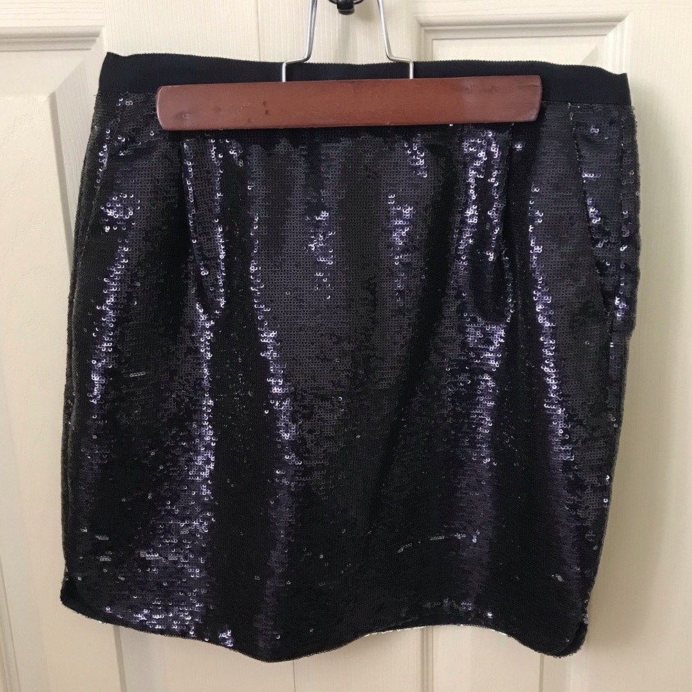J.Crew Sequin Shirttail Miniskirt